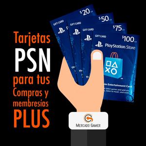 PSN Tarjetas Playstation Network Gift Cards PS Store Plus