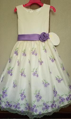 Vestido Elegante Para Niña Talla 6 8 Boutique Americana