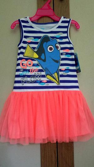 Vestido Tutu Dory Talla 4T Disney Original Nuevo