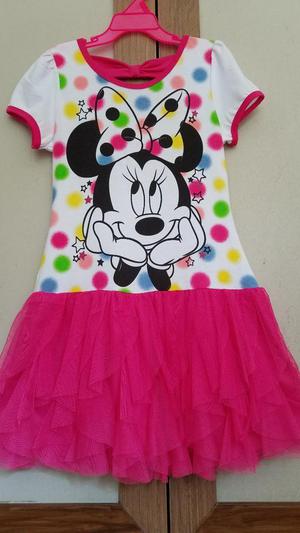 Vestido Tutu Minnie Mouse Talla 7 8 Nuevo Disney Original