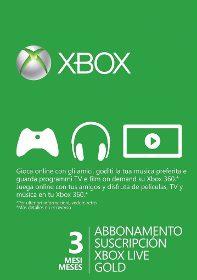 vendo 3 meses de xbox live gold