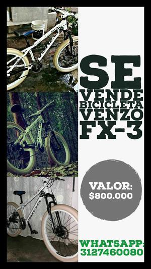 Vendo Bicicleta Venzo Marco Fx3 Talla M