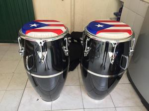 Congas con Parches Y Estuches