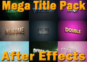 Mega Title Pack After Effects 100 en 1 Referencia SKU: 742