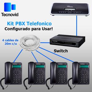 Combo PBX Telefónico VoIP Preconfigurado Listo Para Usar