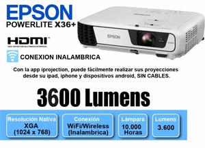 Video Beams Epson PowerLite x36 XGA 3LCD Lum