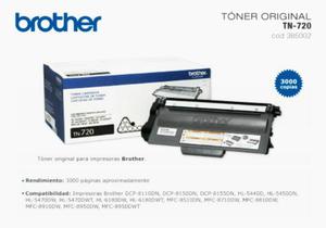 Cartucho de TONER BROTHER TN 720 NUEVO