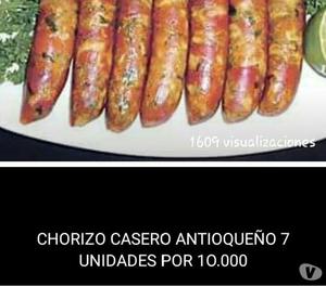 Chorizos antioqueños caseras