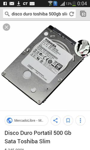 Hd Slim de 500gb para Portatil