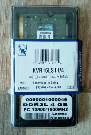 Memoria ram 4 GB DDR3L nueva