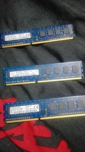 Memorias ram para pc y portatil Ddr3 4 GB