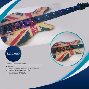 Guitarra Decorativa LED