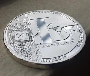 Moneda Plata Litecoin de Colección