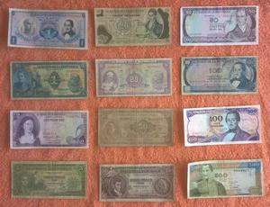 coleccion 12 billetes antiguos