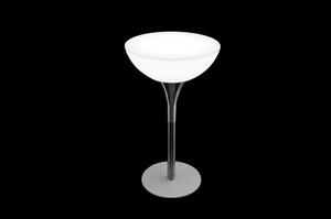 Mesa coctelera luminosa elegante led mesa alta led