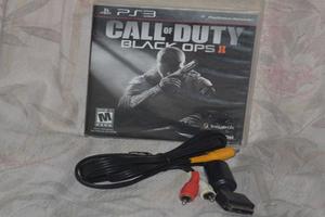 Juego de PS3 Call Of Duty Black Ops II con cable video en
