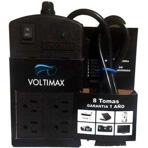 estabilizador multitoma marca voltimax de 8 puertos entrega