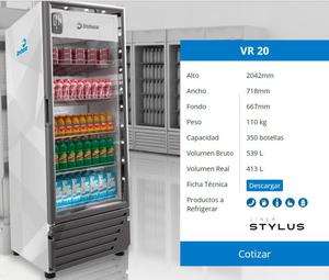 Refrigerador Vertical Exhibidor 540 litros Imbera VR20 Usado