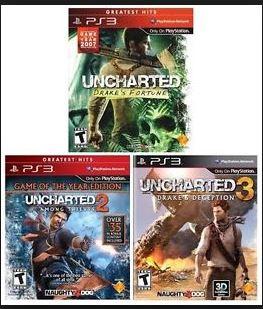 Uncharded 1,2 y 3 PS3