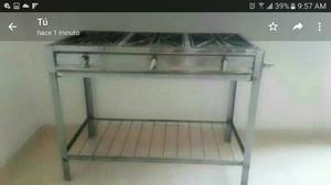 Vendo Cocina de 3 Puestos Excelente