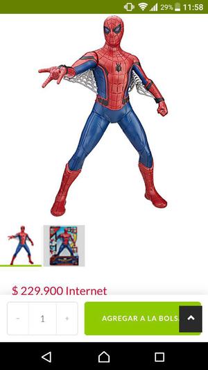 Spiderman Articulado Interactivo 40 Cm