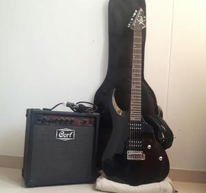 Guitarra Electrica Cort X1 Bks Cort X1 Negro