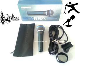 Microfono Shure Beta 58A Alámbrico Con Estuche