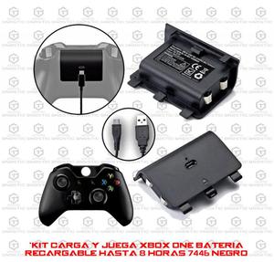 Kit Carga Y Juega Xbox One Bateria Recargable Hasta 8