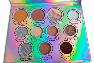 paleta de iluminadores y sombras unicorn