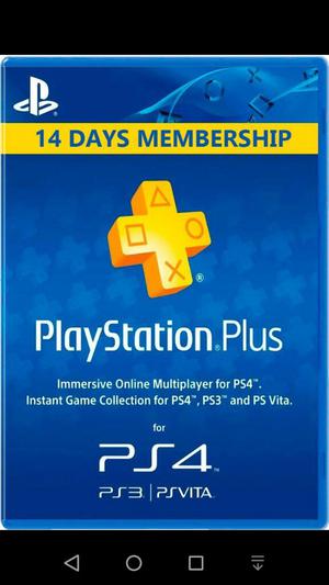 Ps Plus 14 Dias