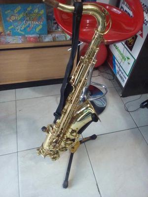Saxofon Tenor Scala con Base Y Atril