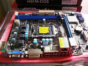 Combo Gamer Board H61M DGS CPU Intel IS 6GB RAM Muy