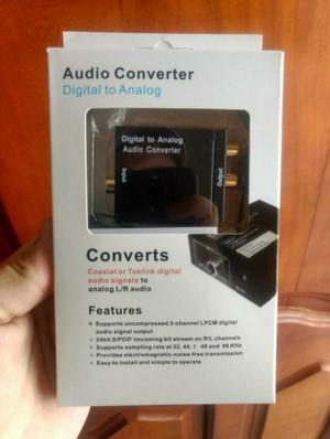 Convertidor Audio Óptico a Rca