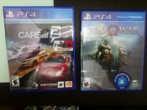 Gow4 Y Project Cars 2 Ps4