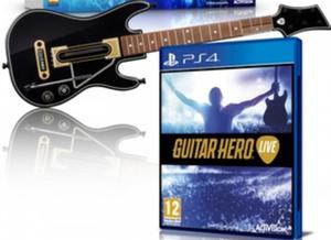 Guitarra de Guitar Hero Play4 con Juego
