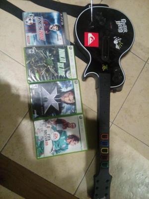 Vendo 3 juegos  juego play 3,guitarra play 3