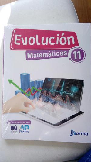Libro, Evolución Matemáticas 11°