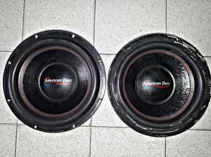 2 Bajos Subwoofer American Bass Xd