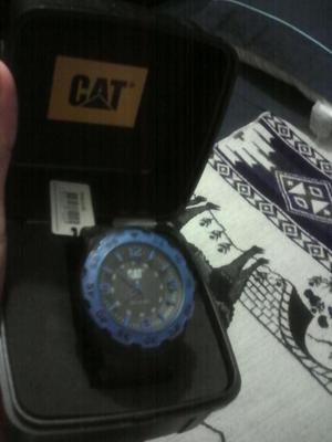 Reloj Caterpillar Negro/Azul Lb . POCO USO,