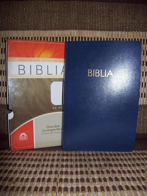 BIBLIA NBD, CUBIERTA AZUL DE REGALO