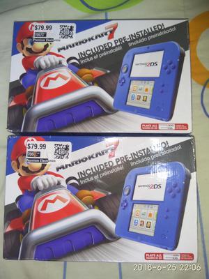 Nintendo 2ds Color azul Mario Kart Instalado