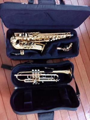 Saxofón y Trompeta