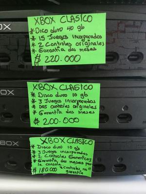 Xbox Clasicos con Juegos Y Garantía