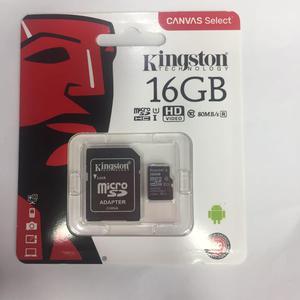 Memoria MicroSD KINGSTON Canvas Select 16GB Adaptable Clase