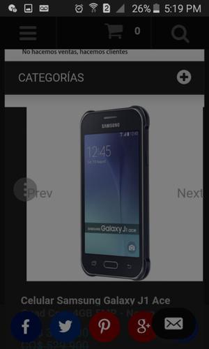 Se Vende Celular Samsung J1 Ace Usado