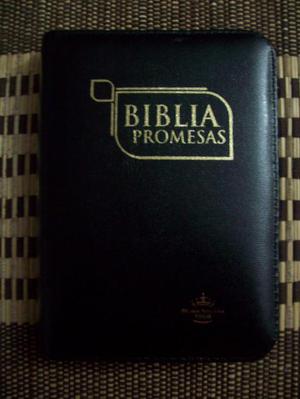 BIBLIA DE PROMESAS IMITACION PIEL COLOR NEGRO CIERRE