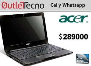 Portátil Acer Aspire One mini Intel cuatro núcleos 1GB