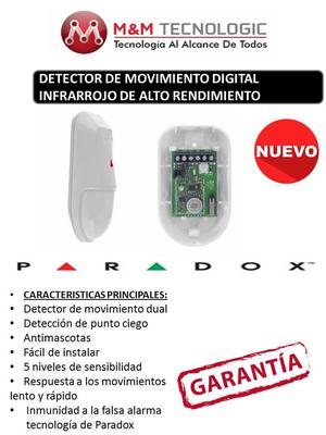 Detector Sensor De Movimiento Paradox Nv5 Para Alarma