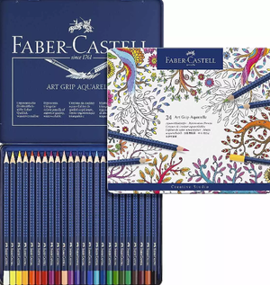 Faber Castell 24 Colores Acuarela Art Grip Aquarelle