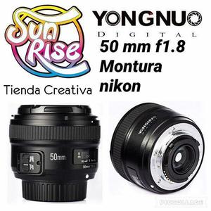 Lente Yongnuo 50Mm F/1.8 Montura Nikon